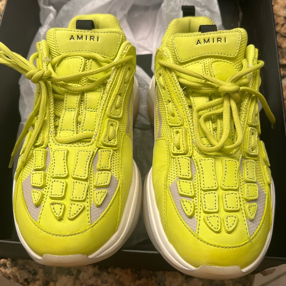 AMIRI BoneRunner Neon Yellow Reflective